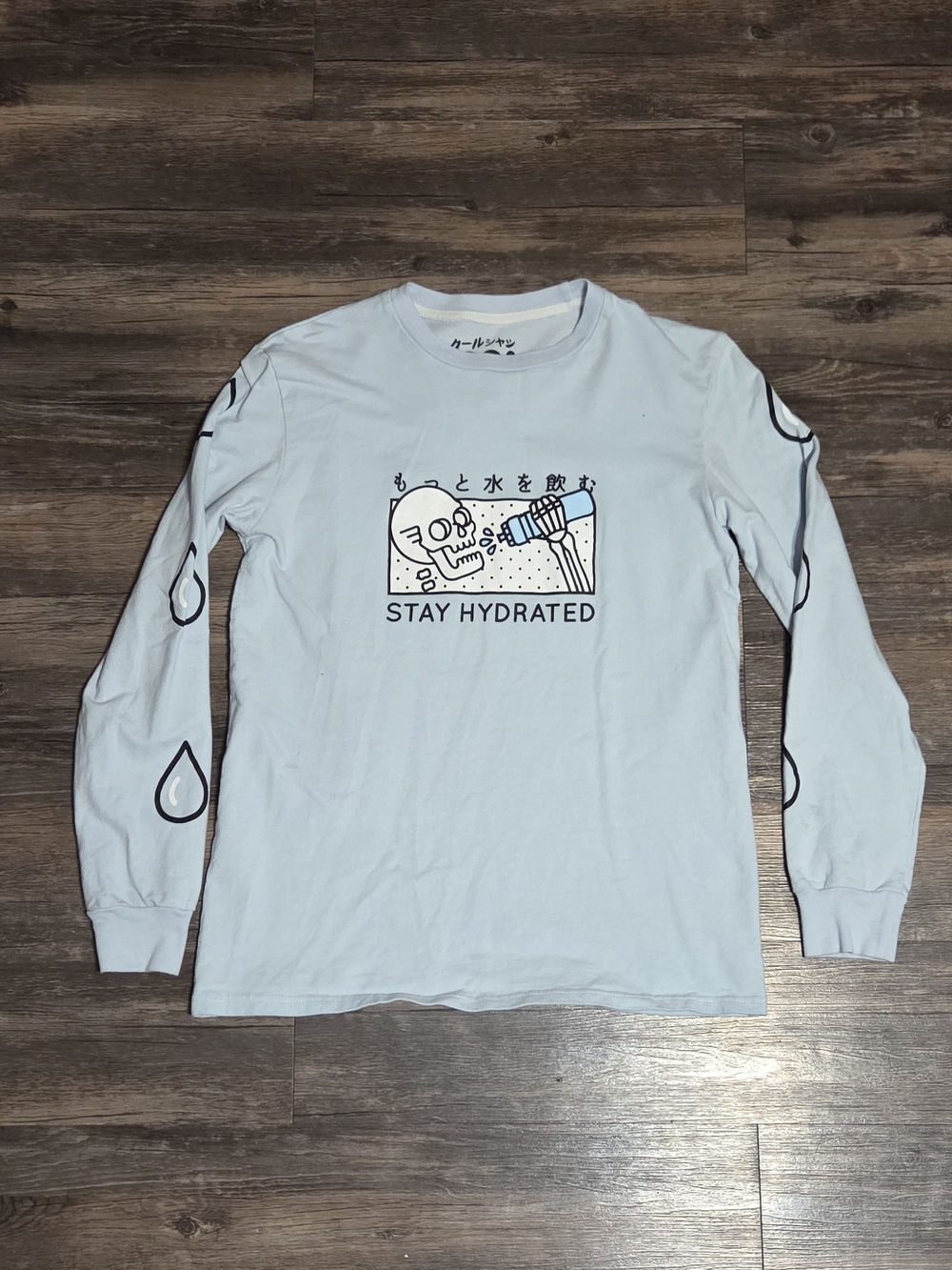 Stay Hydrated Skeleton Long Sleeve T-Shirt
